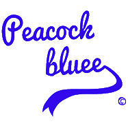 Peacock bluee
